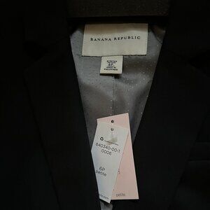 2 PC Banana Republic Black Blazer and Skirt Set Size 6/4 Stretch NWT